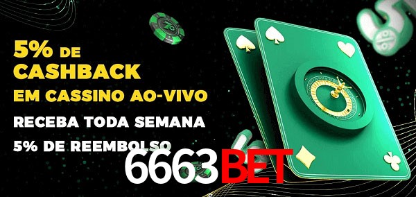 Promoções do cassino ao Vivo 6663bet